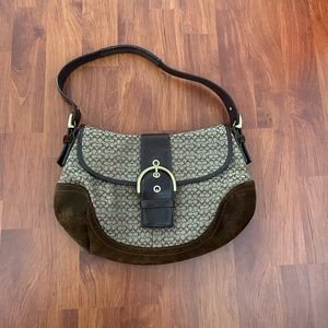 Brown Coach shoulder bag